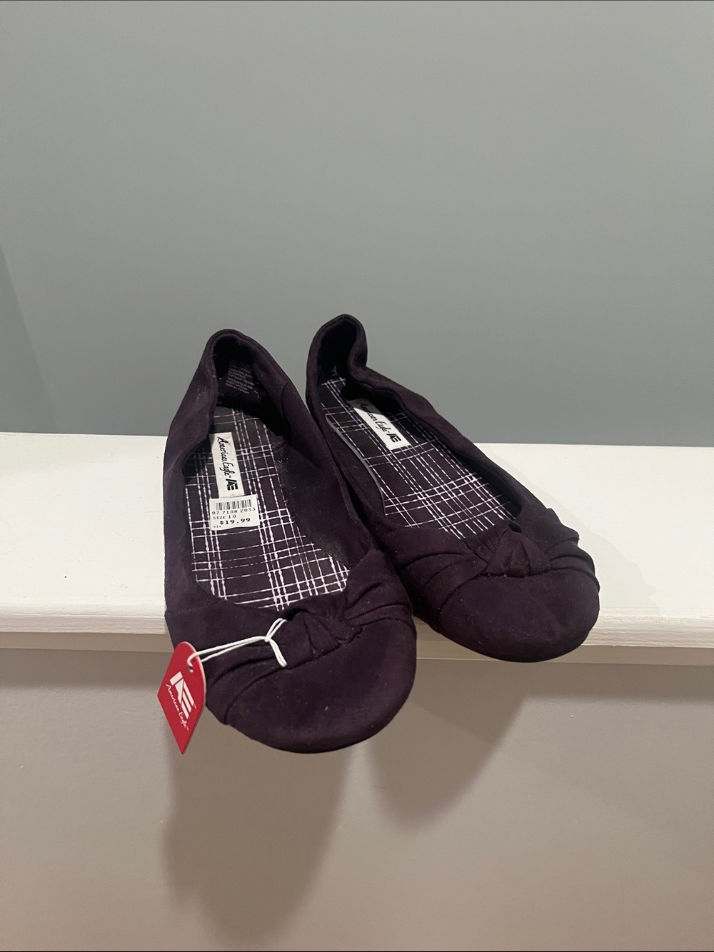 Y2K Baddie Festival NWT Purple Knot Toe Ballet Flats American Eagle Size 10